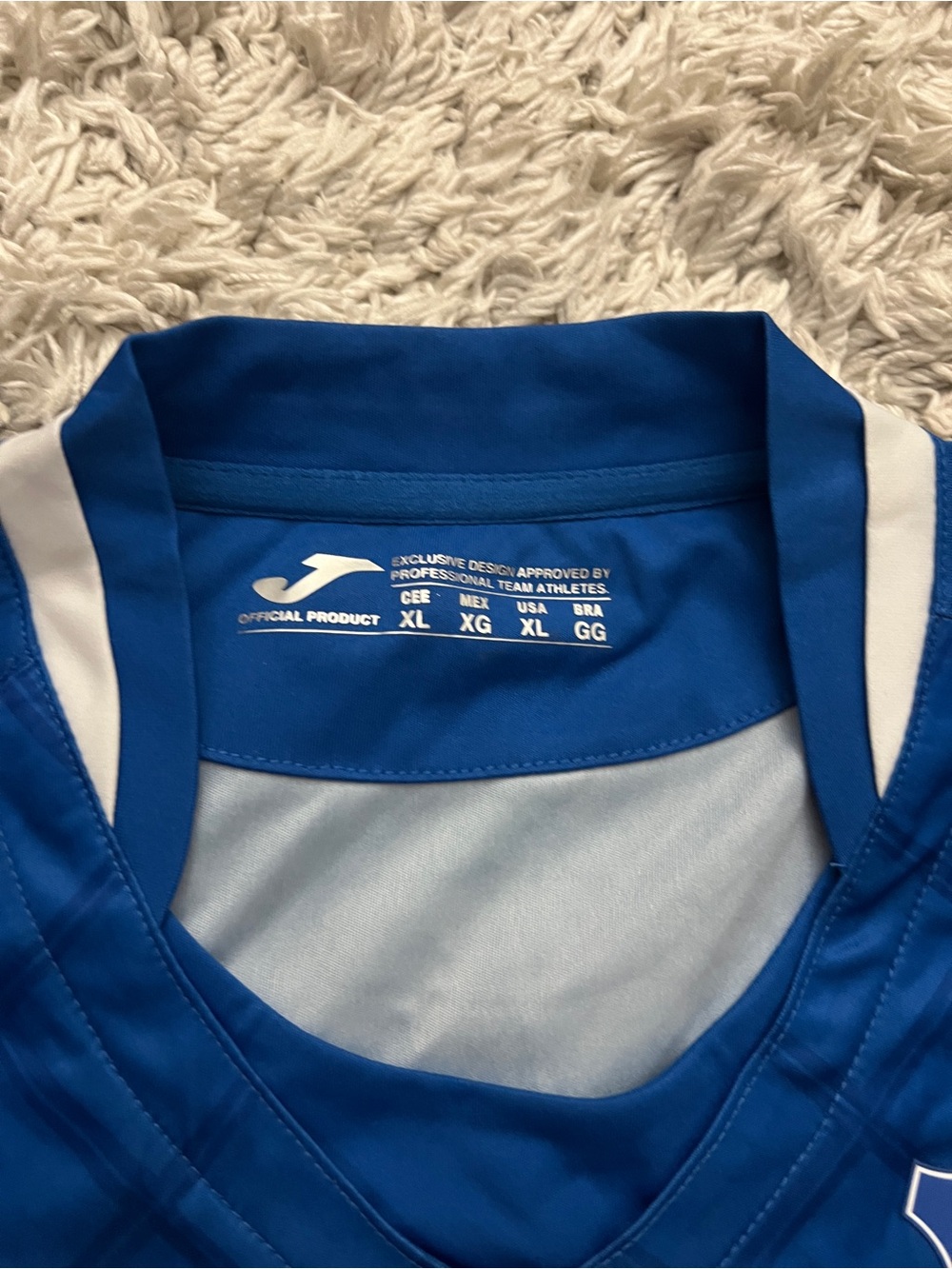 Joma TSG Hoffenheim Blue Bundesliga Soccer Jersey with SAP Logo - Picture 4 of 6